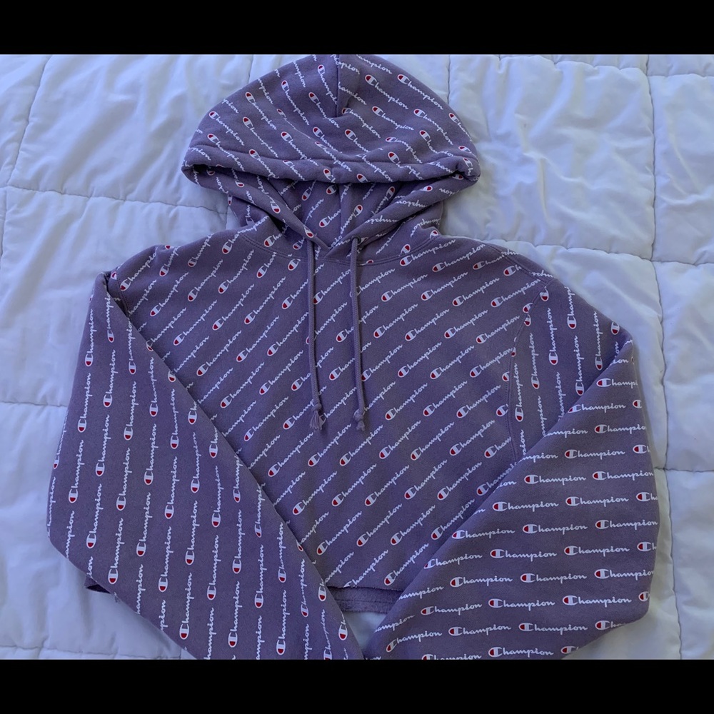 CHAMPION CROPPED HOODIE